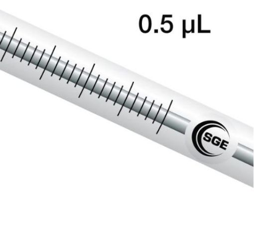 Bilde av 0.5BR-PE-0.63 0.5UL SYRINGE
