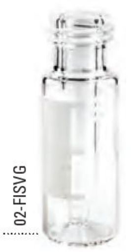Bilde av Utgått - 9MM CLR VIAL W/FUSED INSERT, 200UL, 500/PK