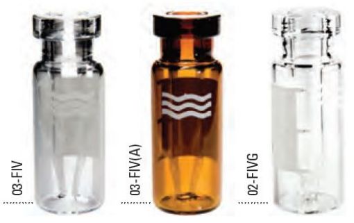 Bilde av Utgått - .3ML CRIMP TOP FIXED INSERT VIAL-AMBER WITH WRITE ON PATCH ( MICRO+)