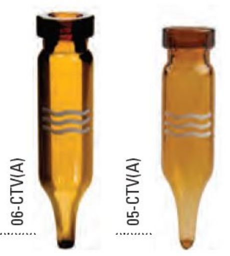 Bilde av Utgått - .5mL Crimp Top Tapered Vial - Amber