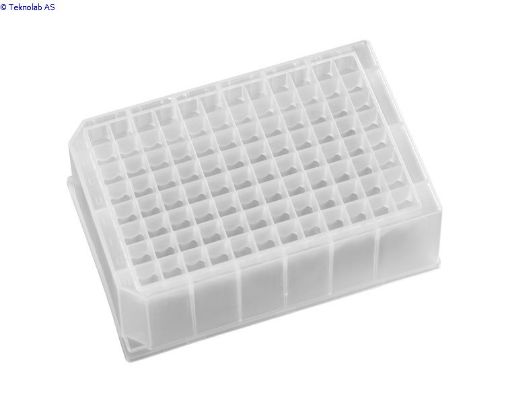 Bilde av 96 Deep Square Well, 350µl/well, Polypropylene, DNase/ RNase free, inner pack of 5