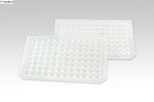 Bilde av 96 Round (8mm Diameter Plug) Clear Sealing Mat with Spray Coated PTFE/Premium Silicone to fit 219020