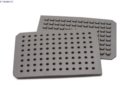 Bilde av Round Well - Molded Gray PTFE/Silicone Mat to fit 219037