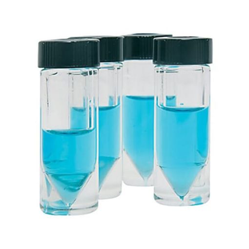 Bilde av 5 ml Next-Gen Wheaton clear V-Vial with open-top cap and PTFE-faced silicone liner (pack of 12) ?(Co