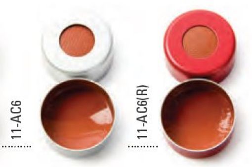 Bilde av Utgått - 11MM ALUM CRIMP CAP W/TYPE 6 RUBBER/PTFE    500/PK