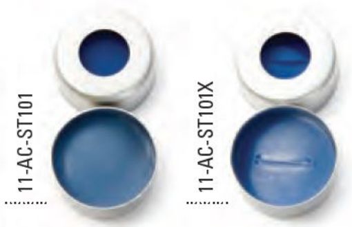 Bilde av Utgått - 11MM ALUMINIUM CRIMP CAP SILICONE/PTFE LINER PRE-CUT
