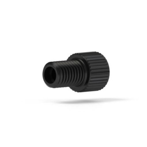 Bilde av SealTight Flangeless Nut PEEK Short, for 1/4-28 Flat-Bottom, for 1/16" OD   -   5000 psi