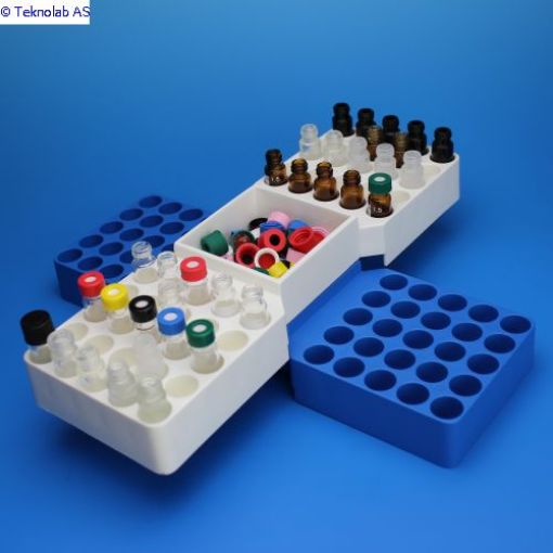 Bilde av 50 Position Snap Rack™, Blue for 12mm Vials