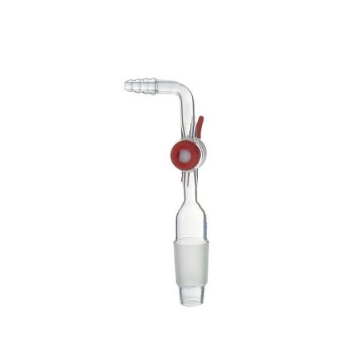 Bilde av Jointed adapter with PTFE key stopcock, angled, 14/23