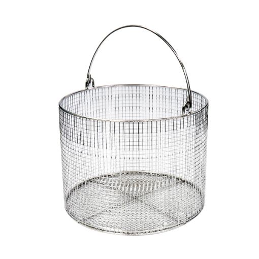 Bilde av Stainless steel wire basket with lid, square, 200 x 200 x 200 mm