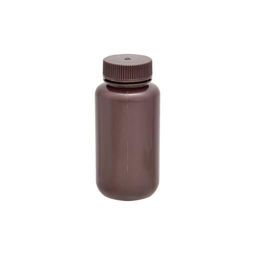 Bilde av Amber wide mouth round bottle, HDPE, 30 ml, 12 pcs.