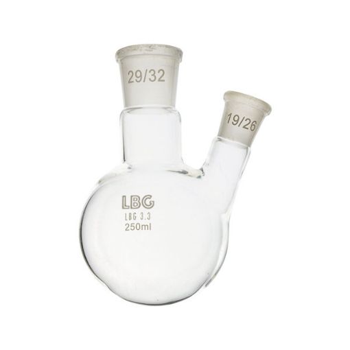 Bilde av Flask, round bottom with two necks, LBG 3.3, cent. 29/32, side 19/26, 500 ml