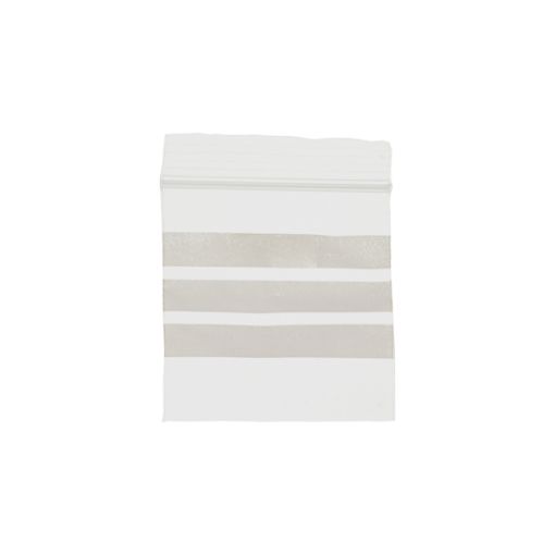 Bilde av Zip-lock bags with write on panels 60x80 mm, polyethylene, 100 pcs