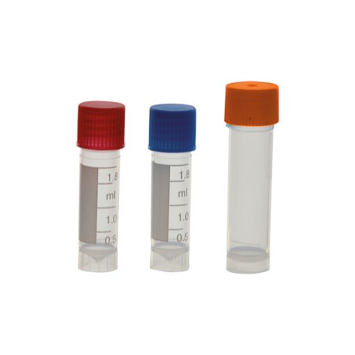 Bilde av Cryotubes, with silicon rubber liner and screw cap, non-graduated, 4 ml, 500 pcs