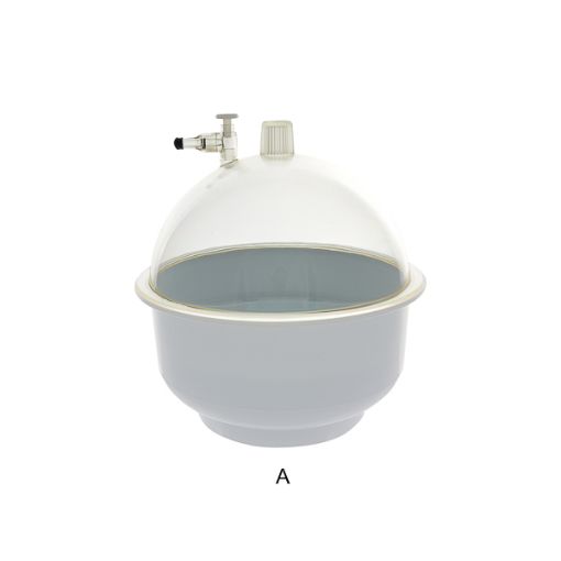 Bilde av Vacuum type dessicator, plastic stopcock, polycarbonate-polypropylene, Ø 300 mm