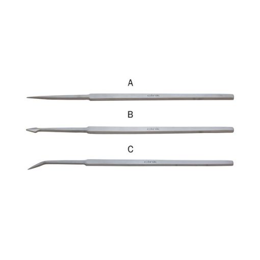 Bilde av Dissecting needle kit, pointed, with blade and curved needle, Premium Line, 3 pcs