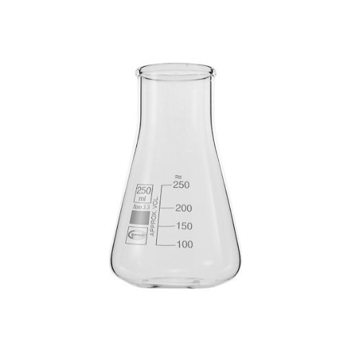 Bilde av Erlenmeyer flask wide neck, Premium Line, 250 ml, 10 pcs