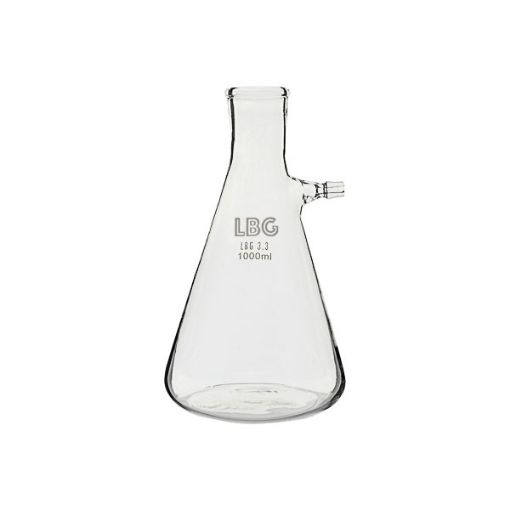 Bilde av Filtering flask with hose connection, Erlenmeyer shape, 1000 ml, LBG N