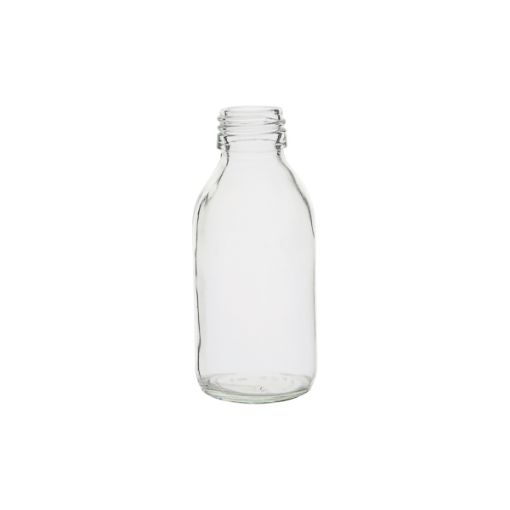 Bilde av Glass bottle narrow neck, clear, PP28, 60 ml, 127 pcs