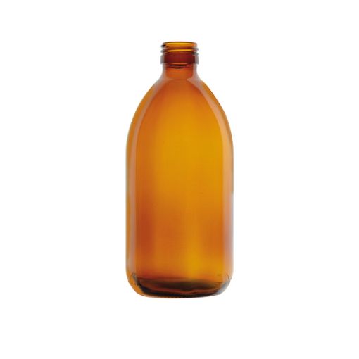 Bilde av Glass bottle narrow neck, amber, PP28, 250 ml, 60 pcs