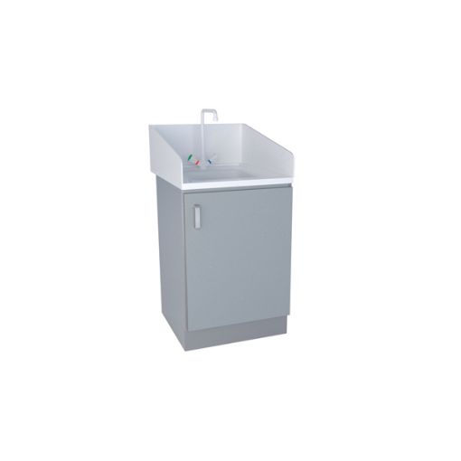 Bilde av Laboratory sink unit, 2 doors, 2 wells, 1200 x 750 x 900 mm