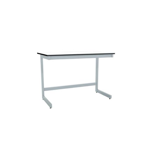 Bilde av Laboratory table in C made made with high resistance compact phenolic resin worktop, 1500 x 750 x 90