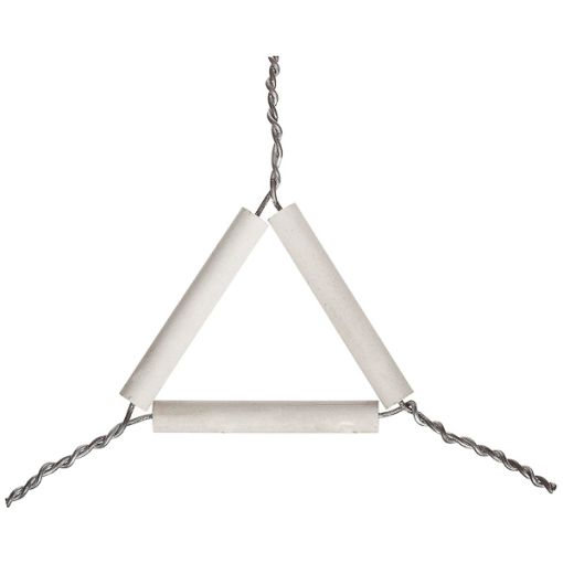 Bilde av Pipeclay triangle, porcelain, 50 mm, 6 pcs