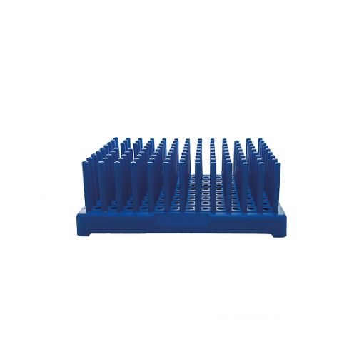 Bilde av Test tube peg rack, PP, blue, tubes  Ø17 mm, 2 pcs