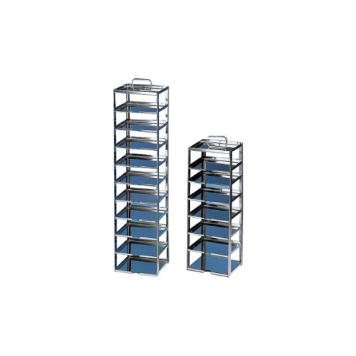 Bilde av Rack for chest freezers, stainless steel, for 7 cryoboxes of 50 mm tall