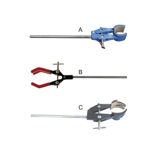 Bilde av Retort clamp, 3 prongs, rubber sleeved