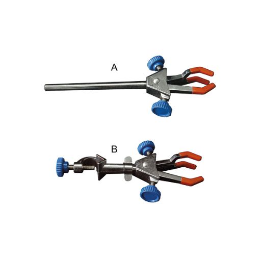 Bilde av Double adjust clamp, 3 prongs with bosshead, 0 - 35 mm