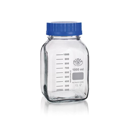 Bilde av Laboratory bottle with ISO GL80 thread, graduated, Boro 3.3, 1000 ml , 10 pcs