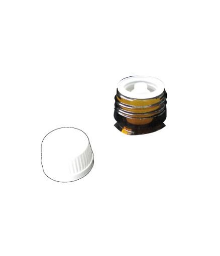 Bilde av Dropper screw cap PP28 with security seal, white, 20 pcs