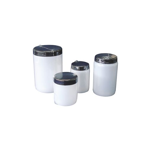 Bilde av Wide mouth bottle with lid and insert plug, HDPE, aseptic and single film wrapped, 750 ml, 112 pcs