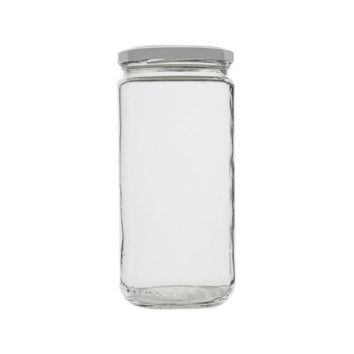Bilde av Glass jar with screw cap, with lid, 450 ml, 30 pcs