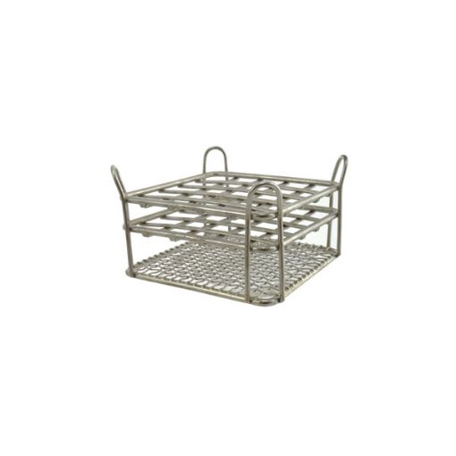 Bilde av Stainless steel rack for 5 x 5 microtubes (1,5 ml)