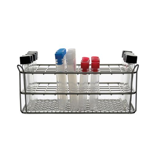 Bilde av Stainless steel rack for 6 x 4 tubes (< Ø10 mm), h 60 mm