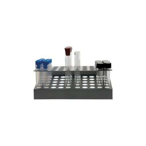 Bilde av Test tube rack (Z type), aluminum, 5x10 (Ø 14,5 mm)
