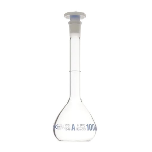 Bilde av Volumetric flask class A with plastic stopper, 5000 ml, mouth size 34/35, Premium Line