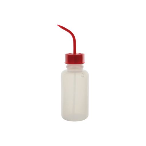 Bilde av Wide neck wash bottle, graduated, yellow cap, LDPE, 500 ml