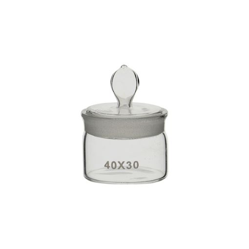 Bilde av Weighing bottle with lid, low form Ø 50 x 30 mm, LBG 3.3, 6 pcs