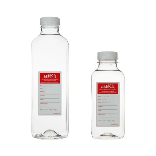 Bilde av Water sampling bottle, PET, sterile, without thiosulfate, 500 ml, 90 pcs