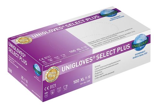 Bilde av Latex gloves Select Plus, size 6 to 7, non-sterile, powder-free - Art.nr: 2302