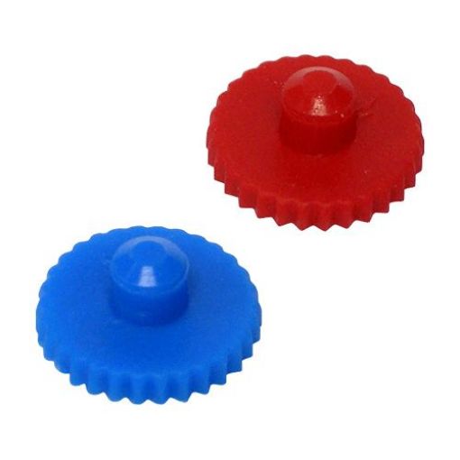Bilde av RED AND BLUE PLUGS FOR 25MM & 37MM FILTER CASSETTES