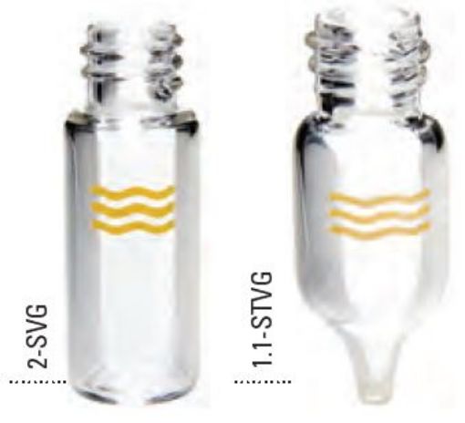 Bilde av Utgått - 2ML SCREW TOP VIAL WITH WRITE ON PATCH - CLEAR GOLD GRADE