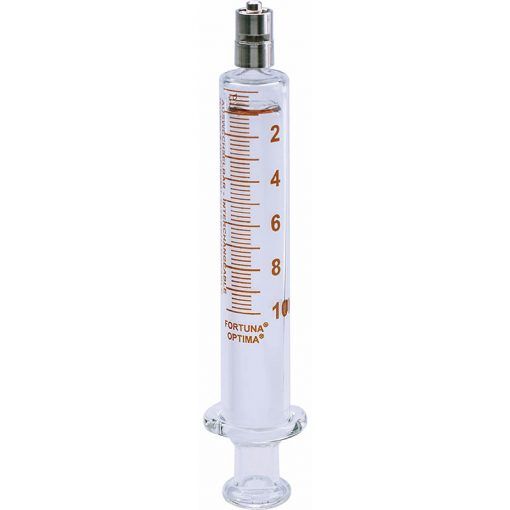 Bilde av All glass syringes,FORTUNA,OPTIMA,30ml:1,Luer-Lock-tip,amber grad.,autoclavable at 134øC