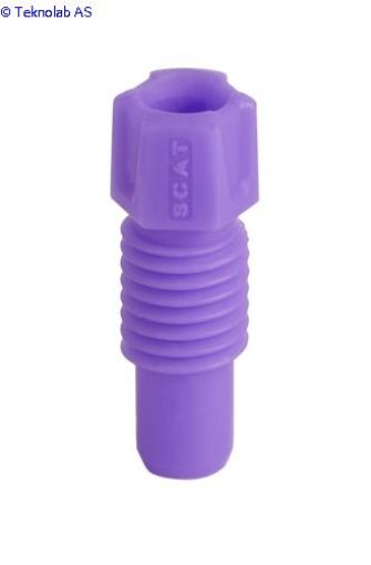 Bilde av PFA fitting, 2,3 mm OD, violet