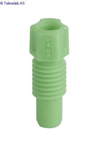 Bilde av PFA fitting, 1,6 mm OD, green