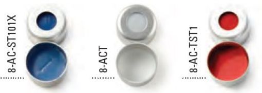 Bilde av Utgått - 8MM CRIMP CAP 500/PK LINEDSILICONE/PTFE   PRE-SLIT