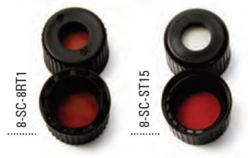 Bilde av Utgått - 8MM SCREW CAP 500/PK PREFI WITH SILICONE/TEFLON LINER